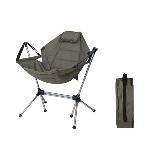 AFHDKB Klappbarer Campingstuhl Folding Chair 150 Kg Faltbar Tragbar Schaukelstühle Erwachsene Zum Aufhängen Im Außenbereich Rasen Garten-Green AFHDKB Klappbarer Campingstuhl Folding Chair 150 Kg Faltbar Tragbar Schaukelstühle Erwachsene Zum Aufhängen Im Außenbereich Rasen Garten-Green von AFHDKB