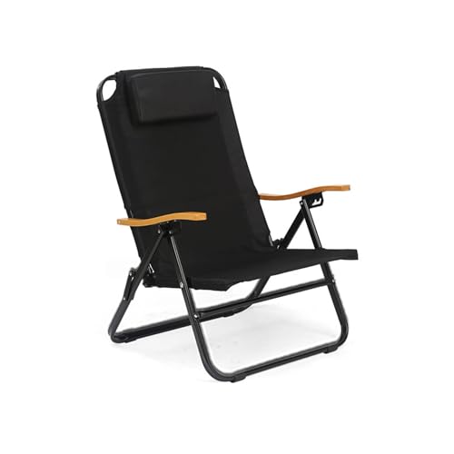 AFHDKB Klappbarer Campingstuhl Folding Chair 4 Verstellbare Rucksackstühle Aus Stahl Kissen Tragbar Reisen Strand Freien Unterstützt 330 Pfund-Black AFHDKB Klappbarer Campingstuhl Folding Chair 4 Verstellbare Rucksackstühle Aus Stahl Kissen Tragbar Reisen Strand Freien Unterstützt 330 Pfund-Black von AFHDKB