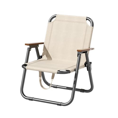 AFHDKB Klappbarer Campingstuhl Folding Chair Aluminium Tragbar Leicht Buchenholz Handlauf Gartenstuhl Picknicks Im Freien Rasenangeln Unterstützt 150 Kg-White AFHDKB Klappbarer Campingstuhl Folding Chair Aluminium Tragbar Leicht Buchenholz Handlauf Gartenstuhl Picknicks Im Freien Rasenangeln Unterstützt 150 Kg-White von AFHDKB