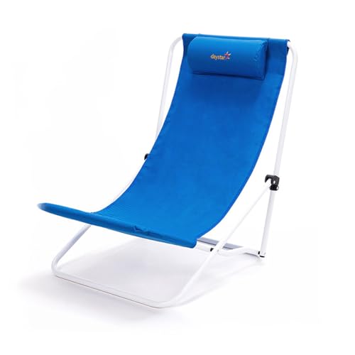 AFHDKB Klappbarer Campingstuhl Folding Chair Hohe Rückenlehne Leicht Niedrige Sitzfläche Strandstuhl Kopfstütze Rasen Freien Camping Picknick Festival-Blue AFHDKB Klappbarer Campingstuhl Folding Chair Hohe Rückenlehne Leicht Niedrige Sitzfläche Strandstuhl Kopfstütze Rasen Freien Camping Picknick Festival-Blue von AFHDKB