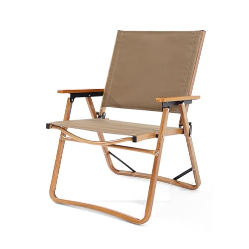 AFHDKB Klappbarer Campingstuhl Folding Chair Leicht Tragbar Extra Breit Strandstuhl Niedriger Rückenlehne Holzgriff Picknick Rasen Park Reisen Angeln-L-Khaki AFHDKB Klappbarer Campingstuhl Folding Chair Leicht Tragbar Extra Breit Strandstuhl Niedriger Rückenlehne Holzgriff Picknick Rasen Park Reisen Angeln-L-Khaki von AFHDKB