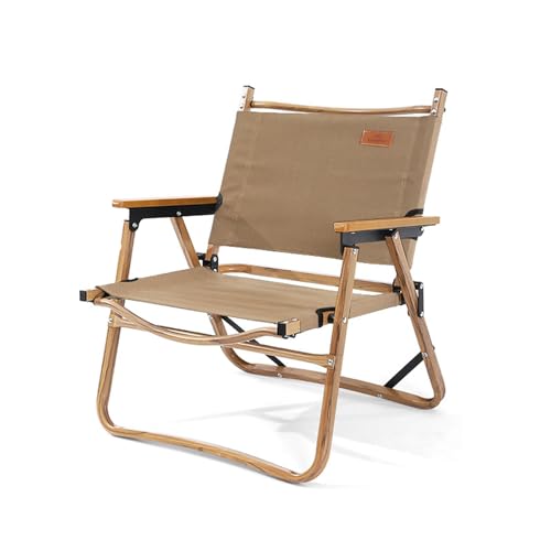 AFHDKB Klappbarer Campingstuhl Folding Chair Leicht Tragbar Extra Breit Strandstuhl Niedriger Rückenlehne Holzgriff Picknick Rasen Park Reisen Angeln-S-Khaki AFHDKB Klappbarer Campingstuhl Folding Chair Leicht Tragbar Extra Breit Strandstuhl Niedriger Rückenlehne Holzgriff Picknick Rasen Park Reisen Angeln-S-Khaki von AFHDKB