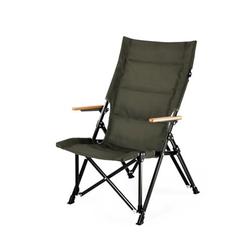 AFHDKB Klappbarer Campingstuhl Folding Chair Tragbar Hohe Rückenlehne Holzarmlehnenstühle Erwachsene Bequem Reisen Freien Strand Picknick Wandern-Green AFHDKB Klappbarer Campingstuhl Folding Chair Tragbar Hohe Rückenlehne Holzarmlehnenstühle Erwachsene Bequem Reisen Freien Strand Picknick Wandern-Green von AFHDKB