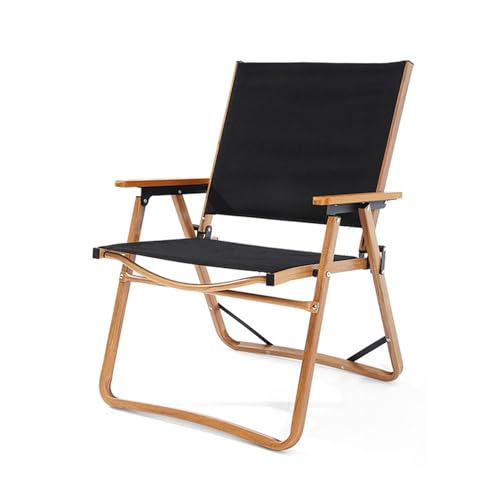 AFHDKB Klappbarer Campingstuhl Folding Chair Tragbare Extra Breite Gartenstühle Holzgriff Picknick Rasen Freizeitpark Tragkraft 125 Kg-L-Black AFHDKB Klappbarer Campingstuhl Folding Chair Tragbare Extra Breite Gartenstühle Holzgriff Picknick Rasen Freizeitpark Tragkraft 125 Kg-L-Black von AFHDKB