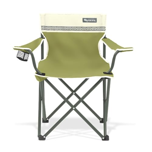 AFHDKB Klappbarer Campingstuhl Folding Chairs Ultraleicht Kompakt Armlehnen Segeltuch Gartenstuhl Strand Outdoor Sport Trägt 110 Kg-Green von AFHDKB