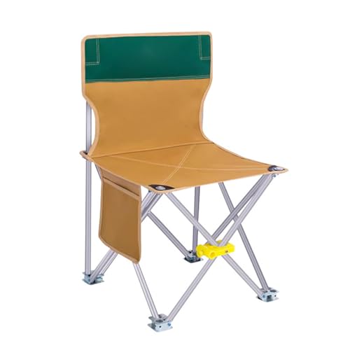 AFHDKB Tragbarer Camping Klappstuhl Folding Chair Outdoor Rasenstühle Erwachsene Zum Strandfischen Tailgating Sport Tragetasche-Khaki von AFHDKB