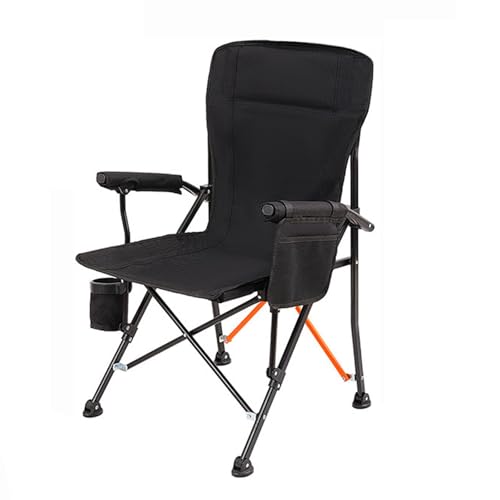 Klappbare Campingstühle Folding Chairs Erwachsene Unterstützt 330 Pfund Rasenstühle Getränkehalter Armlehne Strand Angeln Wandern-Black Klappbare Campingstühle Folding Chairs Erwachsene Unterstützt 330 Pfund Rasenstühle Getränkehalter Armlehne Strand Angeln Wandern-Black von AFHDKB