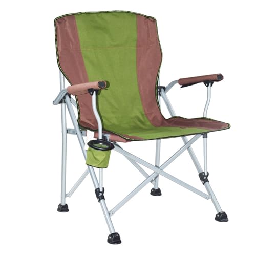 Klappbare Campingstühle Folding Chairs Tragbar Leicht Armlehne Rückenlehne Oxford Geschirrhalter Außenbereich Angeln Rasen-Green Klappbare Campingstühle Folding Chairs Tragbar Leicht Armlehne Rückenlehne Oxford Geschirrhalter Außenbereich Angeln Rasen-Green von AFHDKB