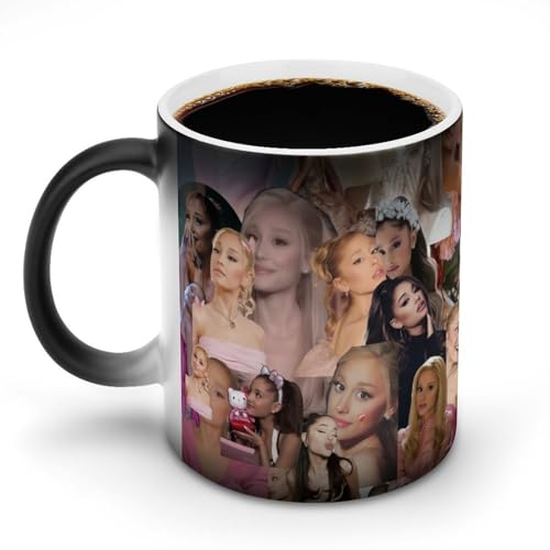 AFLJNYNN Ariana Cat Girl Grande Color Shift Tasse mit personalisiertem Kunstdruck von AFLJNYNN