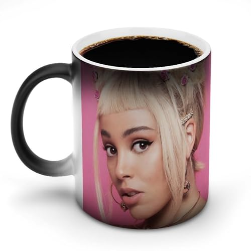 AFLJNYNN Ariana Cat Girl Grande Keramiktasse mit Morning Vibes Thema von AFLJNYNN
