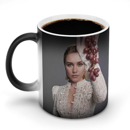 AFLJNYNN Florence Pugh Color Shift Tasse mit personalisiertem Kunstdruck von AFLJNYNN
