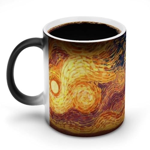 AFLJNYNN Post-Impressionism Van Gogh Keramiktasse mit Morning Vibes Thema von AFLJNYNN