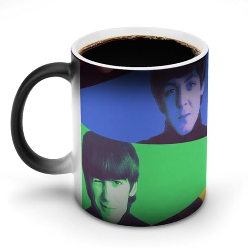 AFLJNYNN The Beatles Color Shift Tasse mit personalisiertem Kunstdruck von AFLJNYNN
