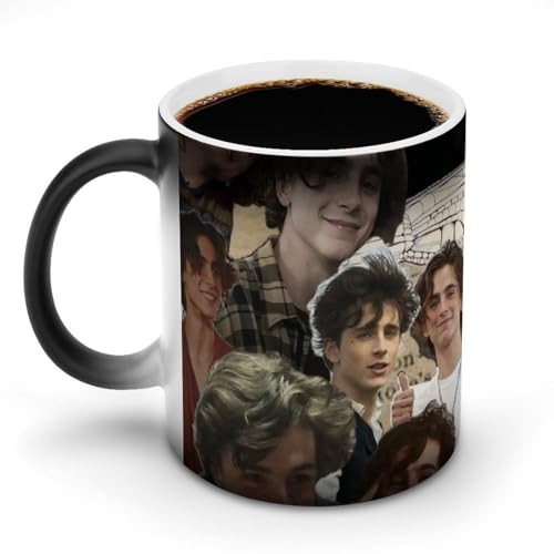 AFLJNYNN Timothee Chalamet Color Shift Tasse mit personalisiertem Kunstdruck von AFLJNYNN