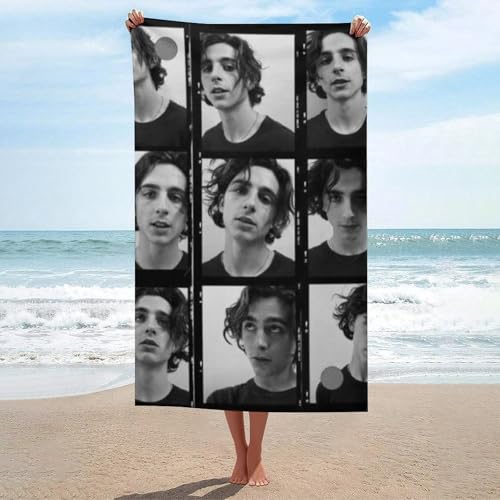 AFLJNYNN Timothee chalamet strapazierfähiges Badetuch & Strandtuch-Set für den Allzweckgebrauch von AFLJNYNN