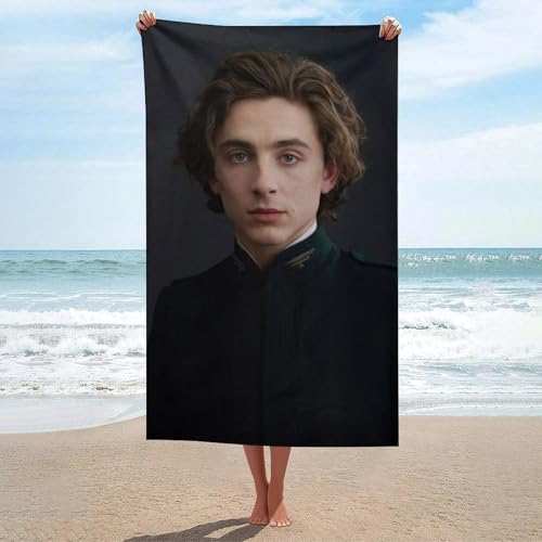 AFLJNYNN Timothee chalamet strapazierfähiges Badetuch & Strandtuch für langanhaltende Nutzung von AFLJNYNN