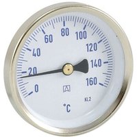 AFRISO Bimetall-Solar-Thermometer - Gehäuse Stahlblech verzinkt (Ø 63 mm), 1/2'' x 40 mm, Skala 0-160 °C, BLAU von AFRISO