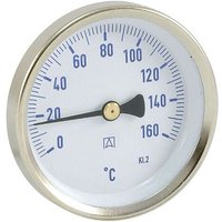 Afriso - Bimetall-Solar-Thermometer - Gehäuse Stahlblech verzinkt (ø 63 mm), 1/2'' x 40 mm, Skala 0-160 °c, blau von AFRISO