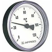 Afriso - Bimetall Thermometer 0-120 Grad 63704 Gehäuse 63mm, Schaft 40mm, 1/2' Anschluss von AFRISO