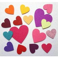 Filz Herz 10Er Set 4-6-8 cm Viele Farben Filz Herz 10Er Set 4-6-8 cm Viele Farben von AFStrendshop