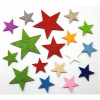 Filz Sterne 10Er Set 4-6-8 cm Viele Farben Filz Sterne 10Er Set 4-6-8 cm Viele Farben von AFStrendshop