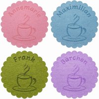 Filz Untersetzer Mit Gravur Name 11 cm Ø Viele Farben Filz Untersetzer Mit Gravur Name 11 cm Ø Viele Farben von AFStrendshop