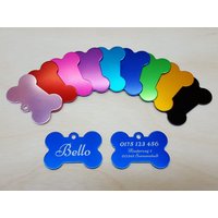 Hundemarke Knochen Groß Inkl. Gravur, Farbauswahl Hundemarke Knochen Groß Inkl. Gravur, Farbauswahl von AFStrendshop