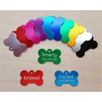 Hundemarke Knochen Klein Inkl. Gravur, Farbauswahl Hundemarke Knochen Klein Inkl. Gravur, Farbauswahl von AFStrendshop