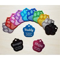 Hundemarke Pfote Groß Inkl. Gravur, Farbauswahl Hundemarke Pfote Groß Inkl. Gravur, Farbauswahl von AFStrendshop