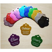 Hundemarke Pfote Groß Mit Gravur, Farbauswahl Hundemarke Pfote Groß Mit Gravur, Farbauswahl von AFStrendshop