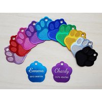 Hundemarke Pfote Klein Inkl. Gravur, Farbauswahl Hundemarke Pfote Klein Inkl. Gravur, Farbauswahl von AFStrendshop