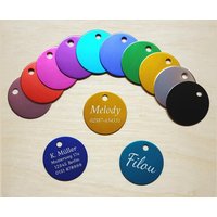 Hundemarke Rund Groß Inkl. Gravur, Farbauswahl Hundemarke Rund Groß Inkl. Gravur, Farbauswahl von AFStrendshop