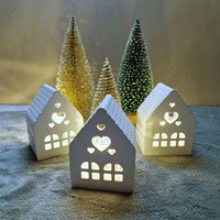 Teelicht-Haus, Lichterhaus, Wichtelgeschenk, Kleiner Weihnachtsgruß, Mitbringsel Für Weihnachten Teelicht-Haus, Lichterhaus, Wichtelgeschenk, Kleiner Weihnachtsgruß, Mitbringsel Für Weihnachten von AFStrendshop