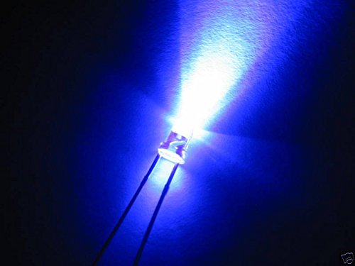 Aftertech® 3mm 100pcs UV LED ULTRAVIOLET 2000mcd 3.2-3.8v A2C8.A2C48 von AFTERTECH