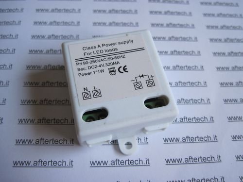 Aftertech® DRIVER LED 1 x 1 W 320 mA KONSTANTER EINGANG 90~260 V B4E7 von AFTERTECH