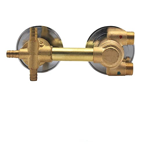 AFUDER Thermostatische Duscharmaturen 2/3/4 Auslass 10 cm / 12,5 cm Intubation Messing Mischventil Wasserhahn Temperaturmischer Kontrollbadezimmer von AFUDER