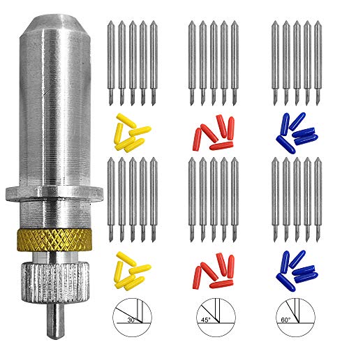 30 stücke (30/45/60 grad) AFUNTA Blade Vinyl Cutter Plotter Schneidklingen für Roland & Die meisten inländischen und importierten Plotter mit Klingenhalter Basis von AFUNTA