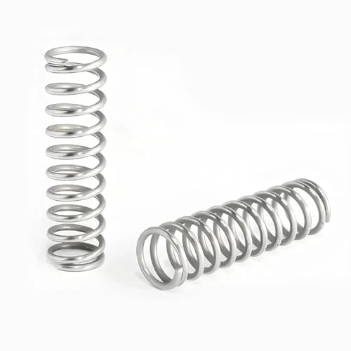 10 Stück 0,9 mm Federstahl-Druckfedern, 65 Mn Federdraht, hohe Elastizität, Verschleiß mechanischer Teile, Komponentenlänge for Kraftfahrzeuggeräte (25-45 mm)(45mm,12mm) von AFUSFEXP