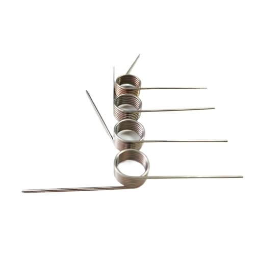 10 Stück 304 SUS Torsionsfeder Drahtdurchmesser 0,5 mm Rückhol- und Rückstellfeder V-förmig Rundungen 3/6/9 Edelstahl Druckfeder Winkel: 120°/180°(0.5mm(120°)/4.5mm(9 laps),3.5mm) von AFUSFEXP