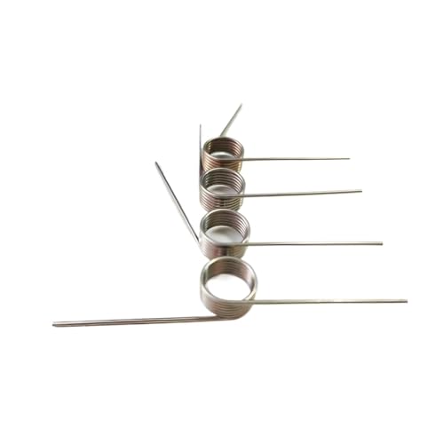 10 Stück Drahtdurchmesser 0,4 mm Rechte Torsionsfeder 304 Edelstahl Rückhol- und Rückstellfeder V-förmig Runden/3/6/9 Winkel: 120°/180°(0.4mm(120°)/2.4mm(6 laps),3mm) von AFUSFEXP
