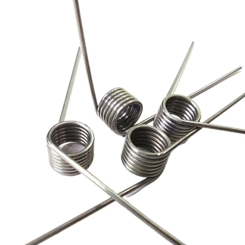 5 STÜCKE 304 Edelstahl Kleine Torsionsfeder Haarnadelfeder 180/120 Grad Torsionsfeder Drahtdurchmesser 0,6mm(180 degrees/9 laps,5.5mm) von AFUSFEXP