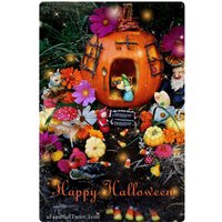 Halloween Kürbis Dorf Karten - 5 Postkarten Set Halloween Kürbis Dorf Karten - 5 Postkarten Set von AFancifulTwist