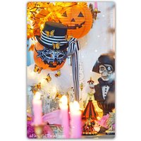 Pumpkin Queen Pink Candlelight - 5 Postkarten Set von AFancifulTwist