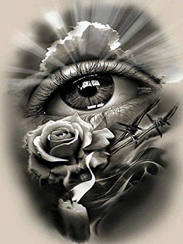 AFuruide Diamant Painting Bilder Diamond Painting Traurige Augen Adult DIY Diamond Painting Kit Home Wanddekoration 30 * 40cm Rahmenlos von AFuruide
