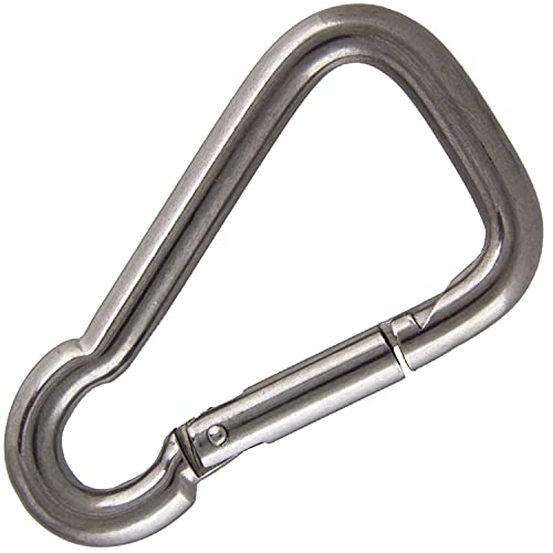 Karabinerhaken Asymmetrisch 6x60mm (10 Stück) aus Edelstahl A4 V4A Karabiner Ohne Kausche Feuerwehr-Karabiner Edelstahlhaken Karabiner-Haken FeuerwehrKarabiner | AG-BOX® von AG-BOX