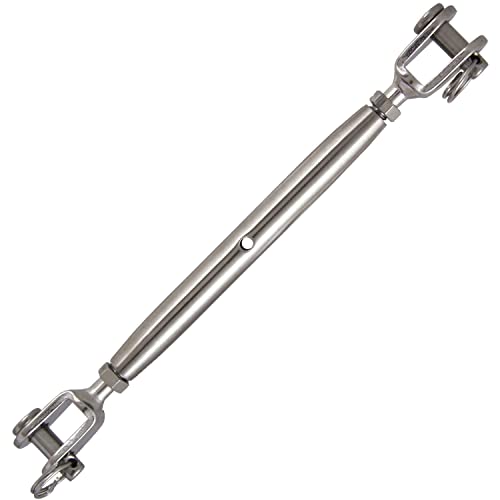 Wantenspanner Gabel - Gabel M8 Geschweißt Geschlossen (2 Stück) aus Edelstahl A4 V4A Seilspanner Spannschlos Spanner Spannschlösser Spannschraube | AG-BOX® von AG-BOX