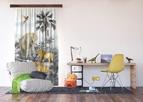 AG Design Decorative Photo Curtain Jungle | 140 x 245 cm | Polyester | Semi-Transparent AG Design Decorative Photo Curtain Jungle | 140 x 245 cm | Polyester | Semi-Transparent von AG Design