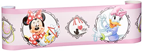 AG Design Disney Mickey Mouse Wand Sticker, Selbstklebende Folie, Mehrfarbig, 500 x 14 cm von AG Design
