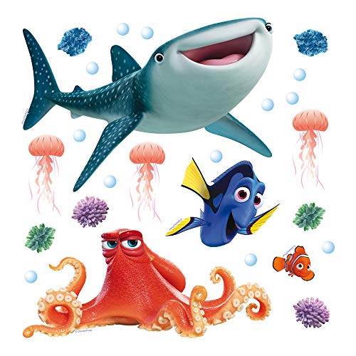 AG Design Dsiney Findet Dory Wand Sticker, PVC-Folie (Phtalate-Free), Mehrfarbig, 30 x 30 cm von AG Design