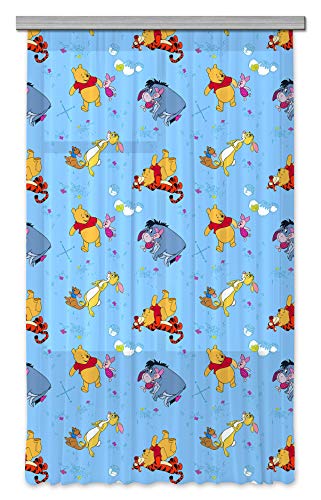 AG Design Disney Winnie Puuh Kinderzimmer Gardine/Vorhang, 1 Teil, Stoff, Mehrfarbig, 140 x 245 cm von AG Design